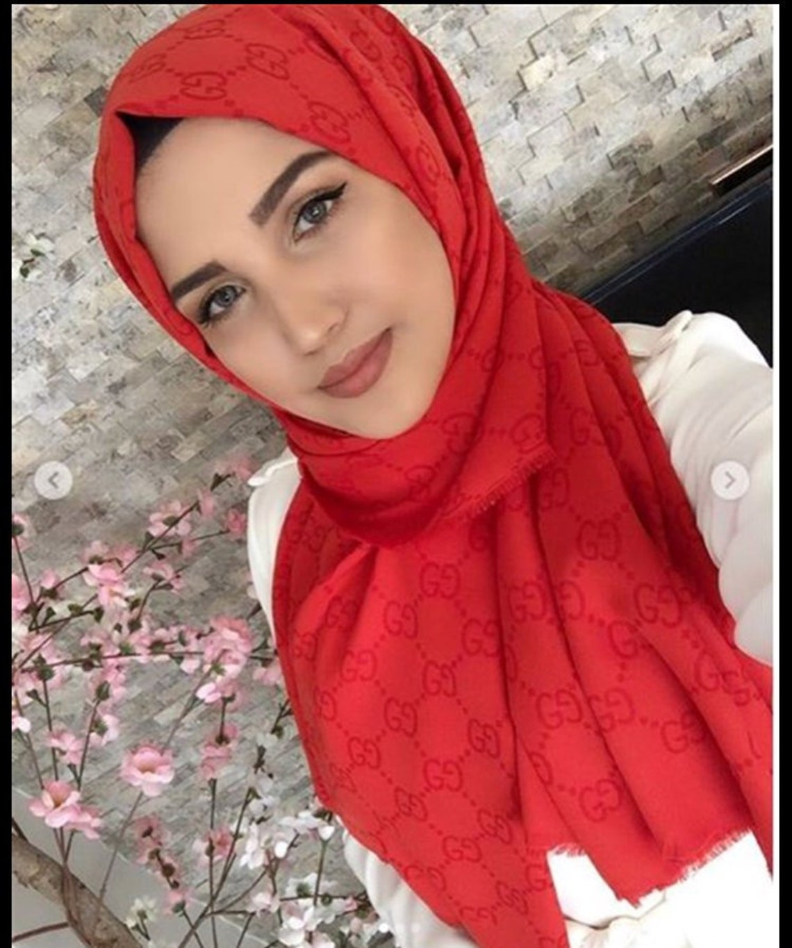Gucci İnspired Designer Hijab Shawl Turban Etsy