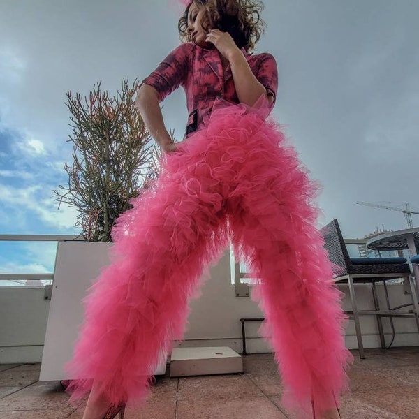 POPPY Tulle Pants tutu pantalon moda cubierta alta playa fiesta boda celebración niñas graduación graduación