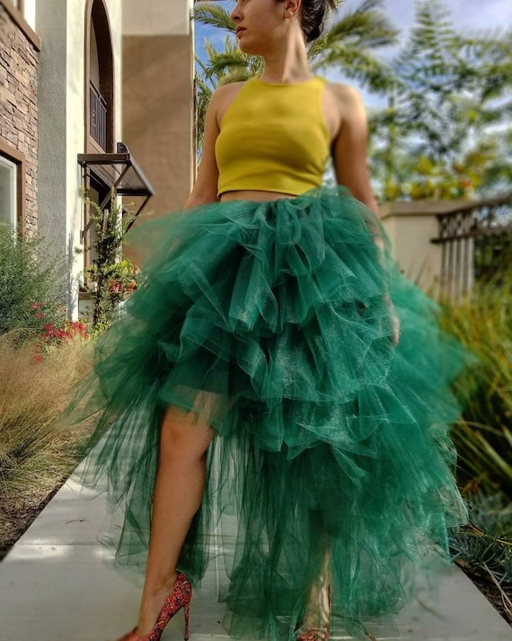 DAHLIA Hunter Green Layered Tulle Skirt Tutu Women Clothing - Etsy