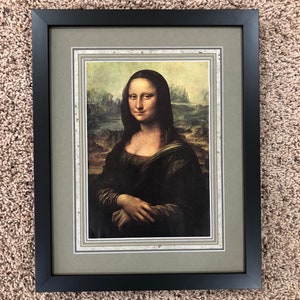 Mona Lisa, LEONARDO DA VINCI World Famous Paintings Plate 3, Rockwell Kent c1939