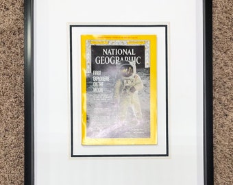 December 1969, Vol. 136 No. 6 Framed National Geographic Magazine Display Matting. French Matted Magazines, Custom Magazine Display