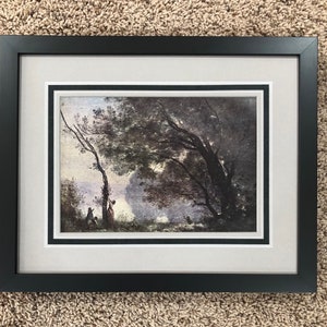 Souvenir de Mortefontaine, COROT World Famous Paintings Plate 47, Rockwell Kent c1939