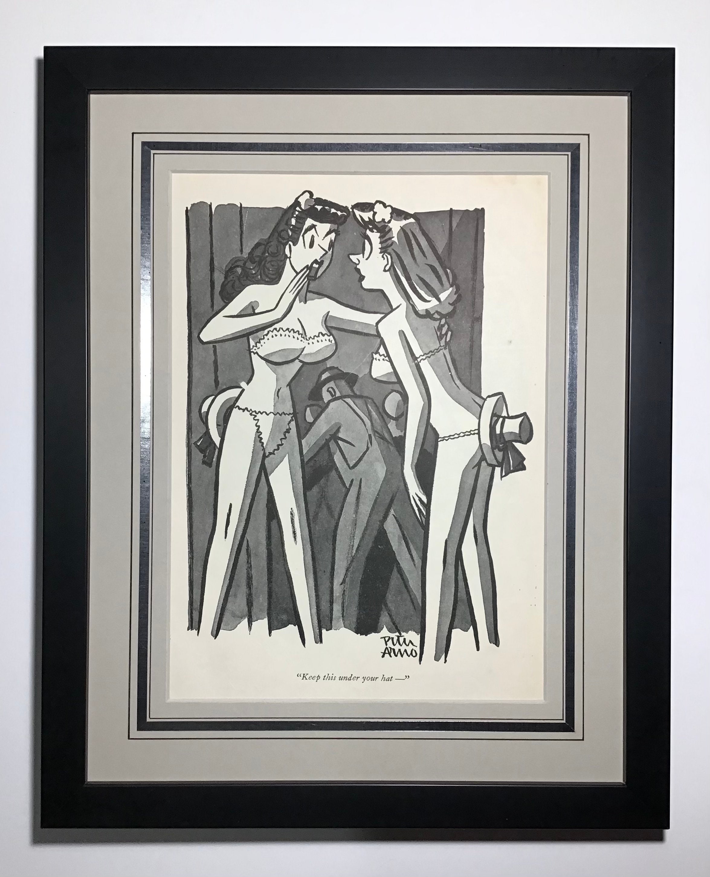 Peter Arno, The New Yorker, Original Vintage c1944 Book print,