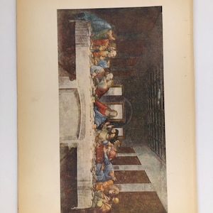 The Last Supper, LEONARD DA VINCI World Famous Paintings Plate 4, Rockwell Kent c1939