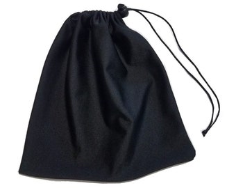 Gymnastics Nylon Grip Drawstring Sports Team Gift Bags Pouch Black Reusable 8"x9"