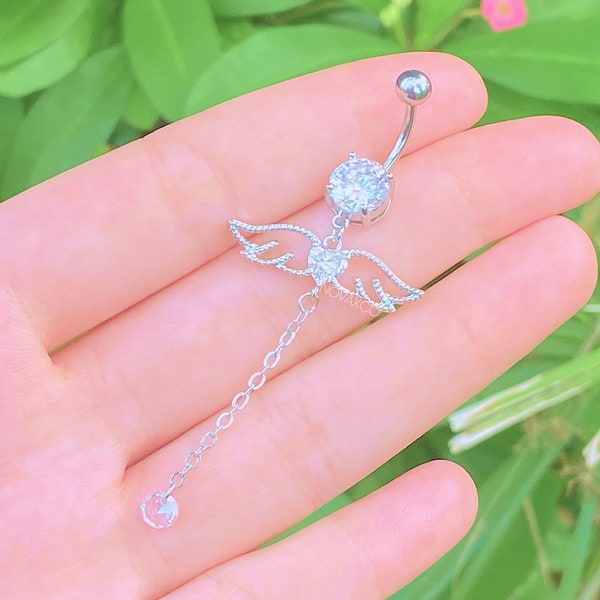 Dangle Belly Button Rings Y2k Etsy