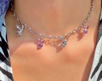 Iced Playboy Bunny Chunky Chain 