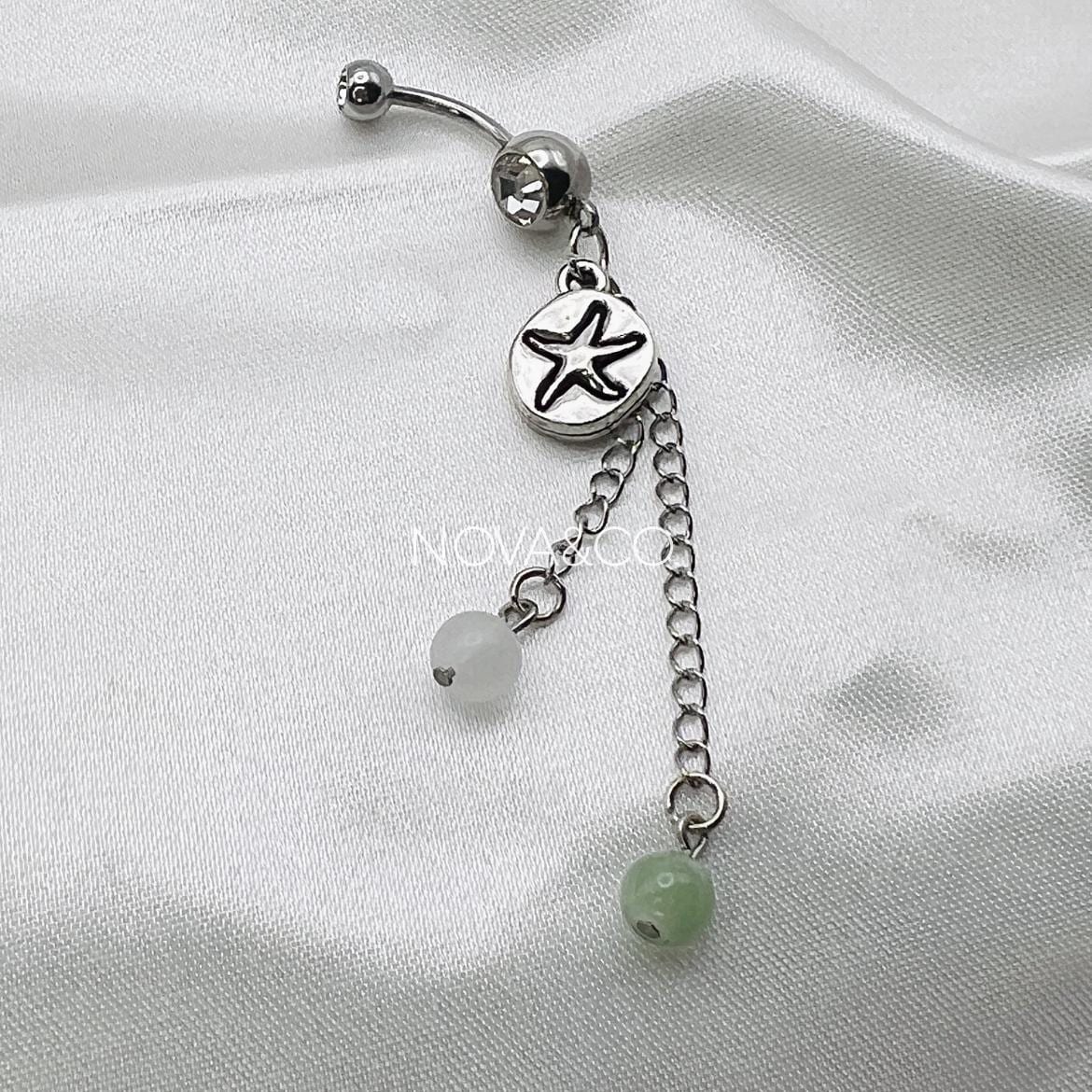 Beachy Belly Button Rings | 14G Shell Starfish Dainty Minimalist Navel ...