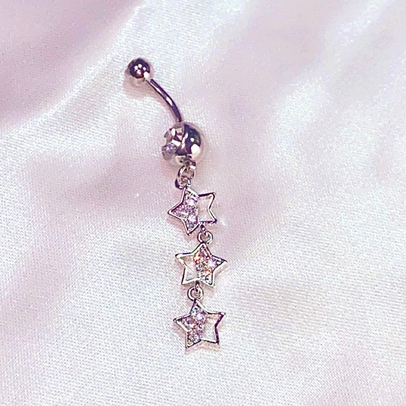 Little Star Baby Belly Button Ring 2000s Y2K Sparkly Body Etsy.de