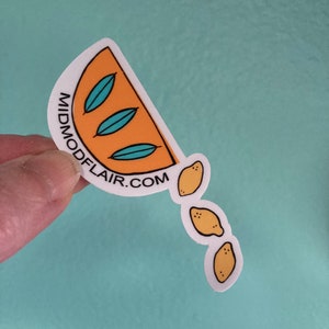 Sticker frigo fruits coupés - TenStickers