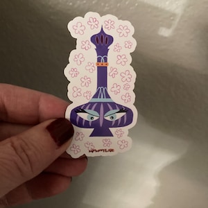 Mid Century Art Refrigerator Magnet I Dream of Jeannie Bottle 3&quot; from Original Art Painting Television Show Inspired