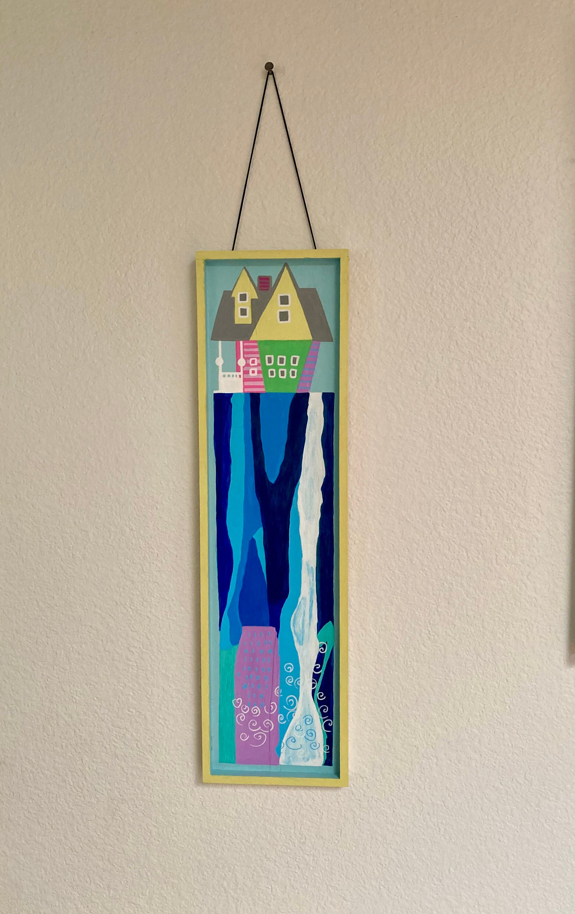 Disney Pixar Inspired UP House Painting Art Painting on Wood Etsy UK