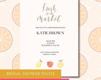 Convite para festa de casamento recém-saído do mercado - Download instantâneo e modelo Canva personalizável, modelo de casamento