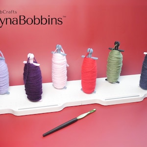 Multi-Bobbin DynaBoard™ & DynaBobbins™ With Drill Winder - Fits Crochet Blocking Boards