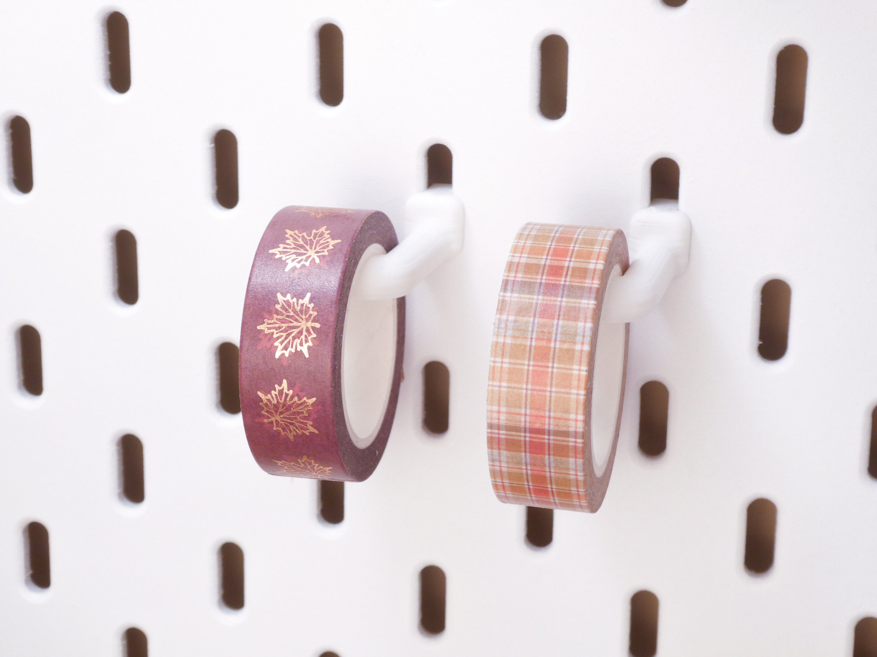 Washi Masking Tape Holder and Dispenser for Ikea Skadis Pegboard