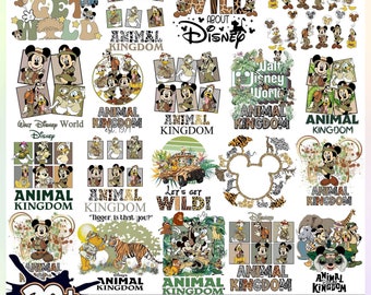 Bundle Animal Kingdom Png, Wild Trip Png, Family Trip Png, Mouse And Friends, Magical Kingdom, Family Vacation Png