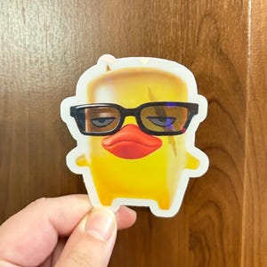 Duck Sprite Holographic Sticker