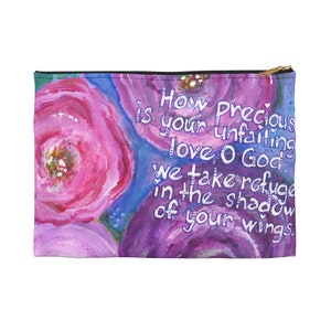 Make-up Bag with Roses, Pencil Bag, Accessory Pouch, Inspirational Gifts