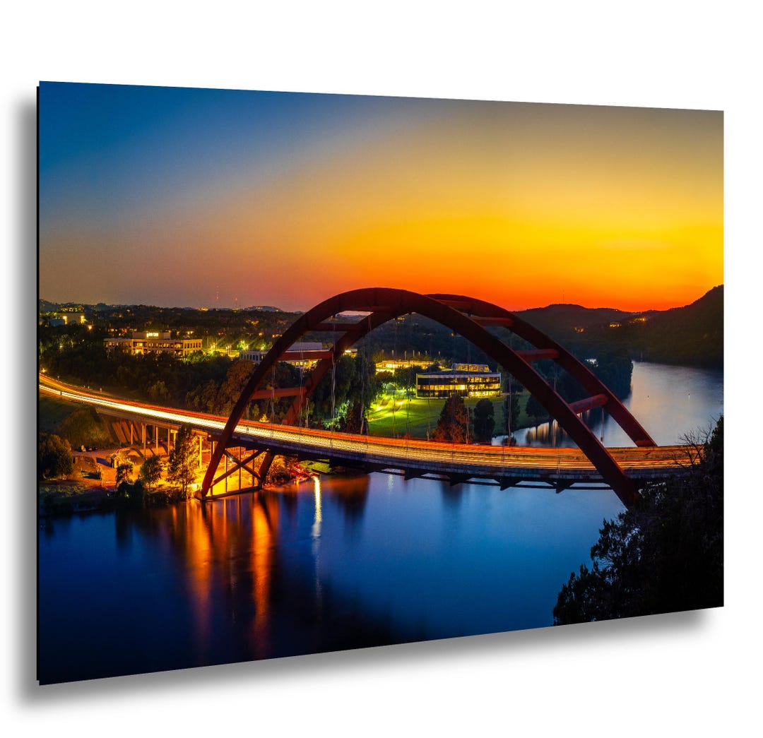 Pennybacker Bridge Austin Texas at Sunset 360 Bridge Colorado River ...