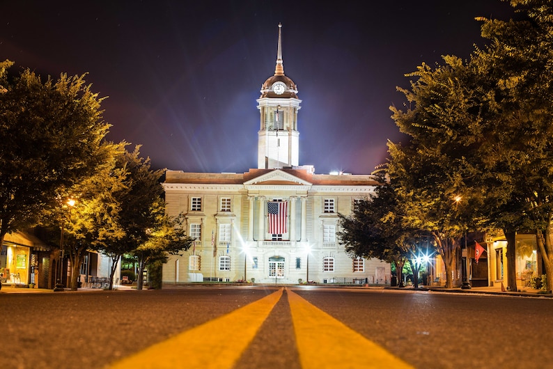 Columbia Tennessee Nashville City Photography Landmark Canvas Metal