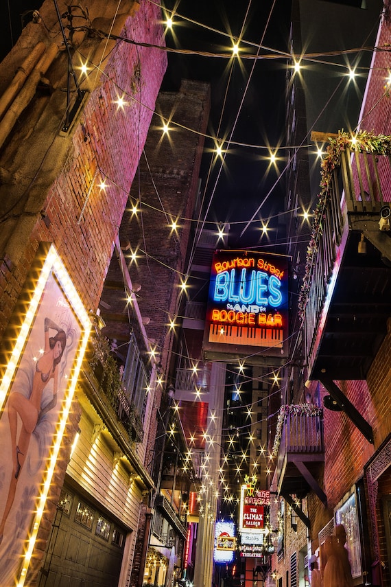 Printers Alley Bourbon Street Boogie Bar Nashville Tennessee Etsy