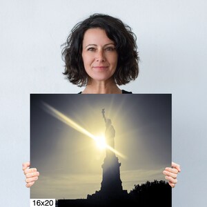 Statue of Liberty New York City Monument Canvas Photography Metal Print Wall Art Picture Home Decor Poster Landmark Canvas Print 16x20 inches