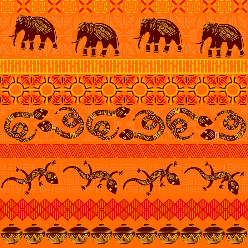 Download 5 AFRICAN patterns SVG files only Scrapbooking Background | Etsy