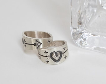 Sterling silver ring size, 8  Artist: Dereck Cadman