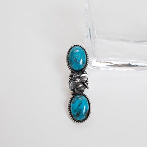 Blue Gem Turquoise ring maat 7 1/2 Kunstenaar: Marcus Chavez