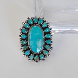 Turquoise ring. Adjustable