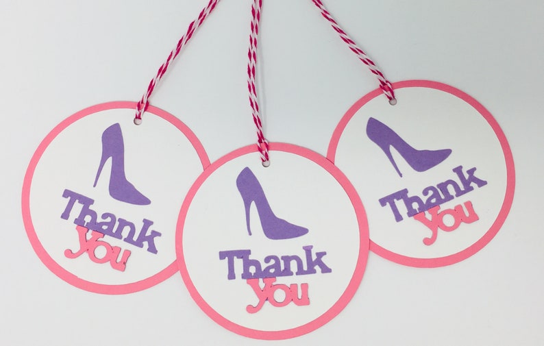 12-Pieces Barbie Favor Bag Tags Barbie Party Decor Fashion Barbie Decorations Birthday Barbie Themed Favor Tags