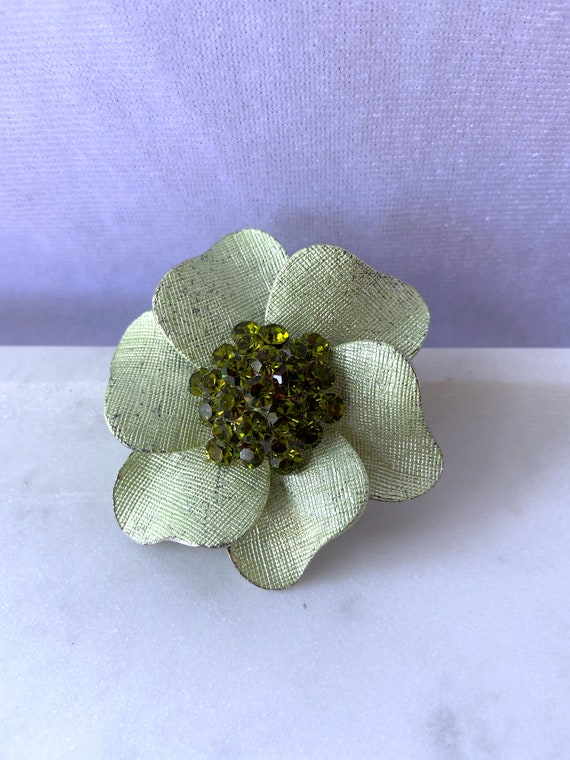 Flower Brooch, Enamel Pin, 1950s Brooch, Gift for… - image 4