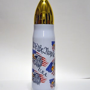 We the People American Eagle USA Flag Patriotic 17 oz Bullet Tumbler