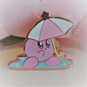 Parasol with Glitter Highlights - Rosegold Enamel Pin LE100