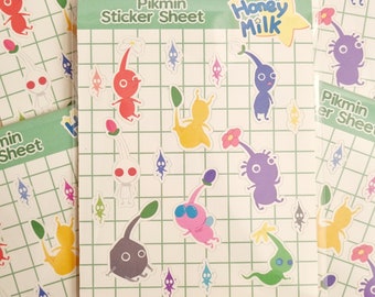 Pikmin Sticker Sheet