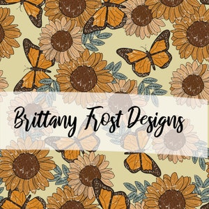 Vintage Sunflowers Seamless File