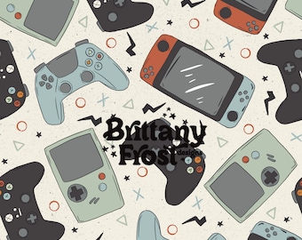 Gaming Seamless File, game seamless pattern