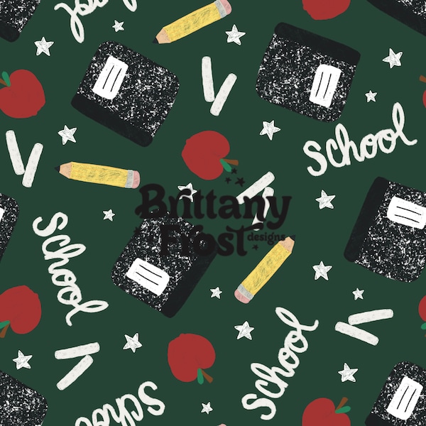 Back to school seamless file, chalk board surface pattern