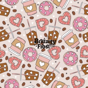 Dunkin Donuts Seamless File - Etsy