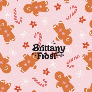 Groovy Lebkuchen-nahtlose Datei, Weihnachts-Oberflächenmuster