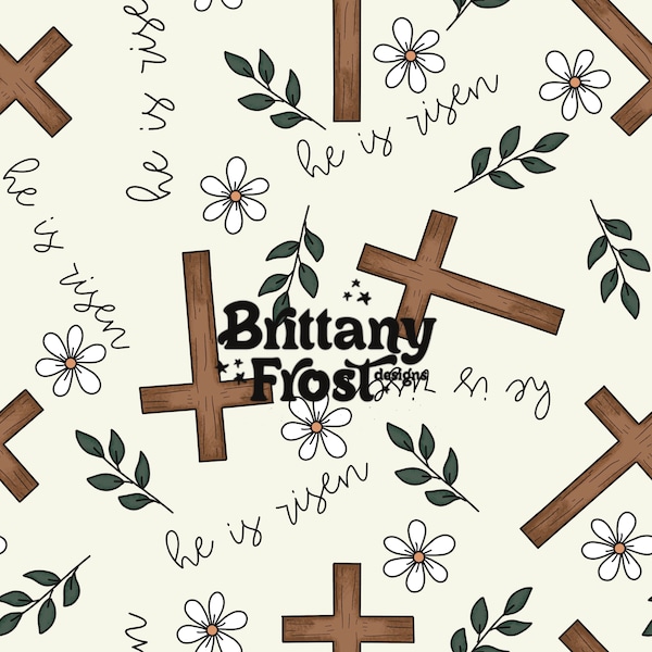 He Is Risen Seamless File, Faith Surface Pattern