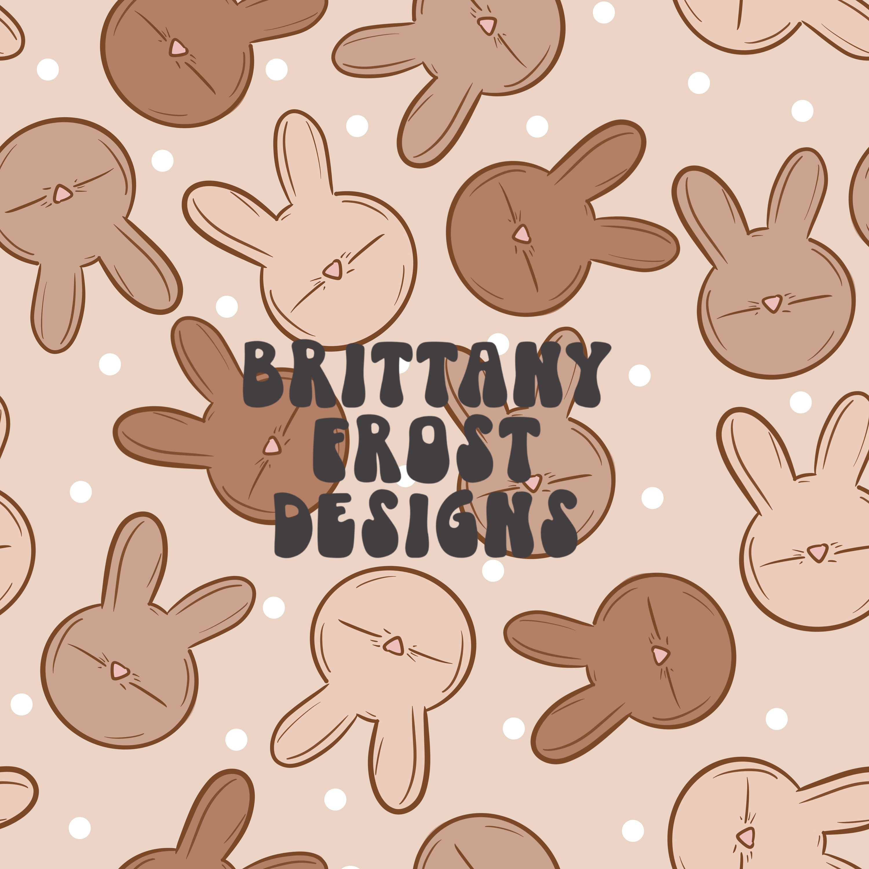 Boho Neutral Easter Bunnies Seamless File, Easter Seamless Pattern - Etsy