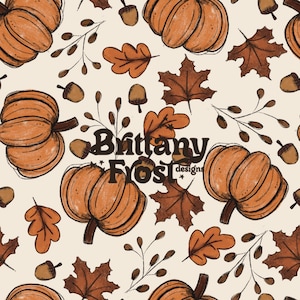 Harvest Vibes Seamless File, Fall Surface Pattern