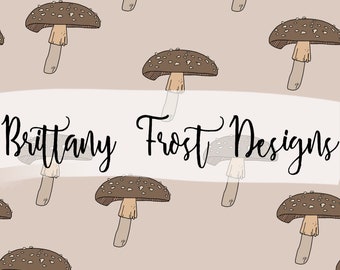Boho Mushroom Seamless File