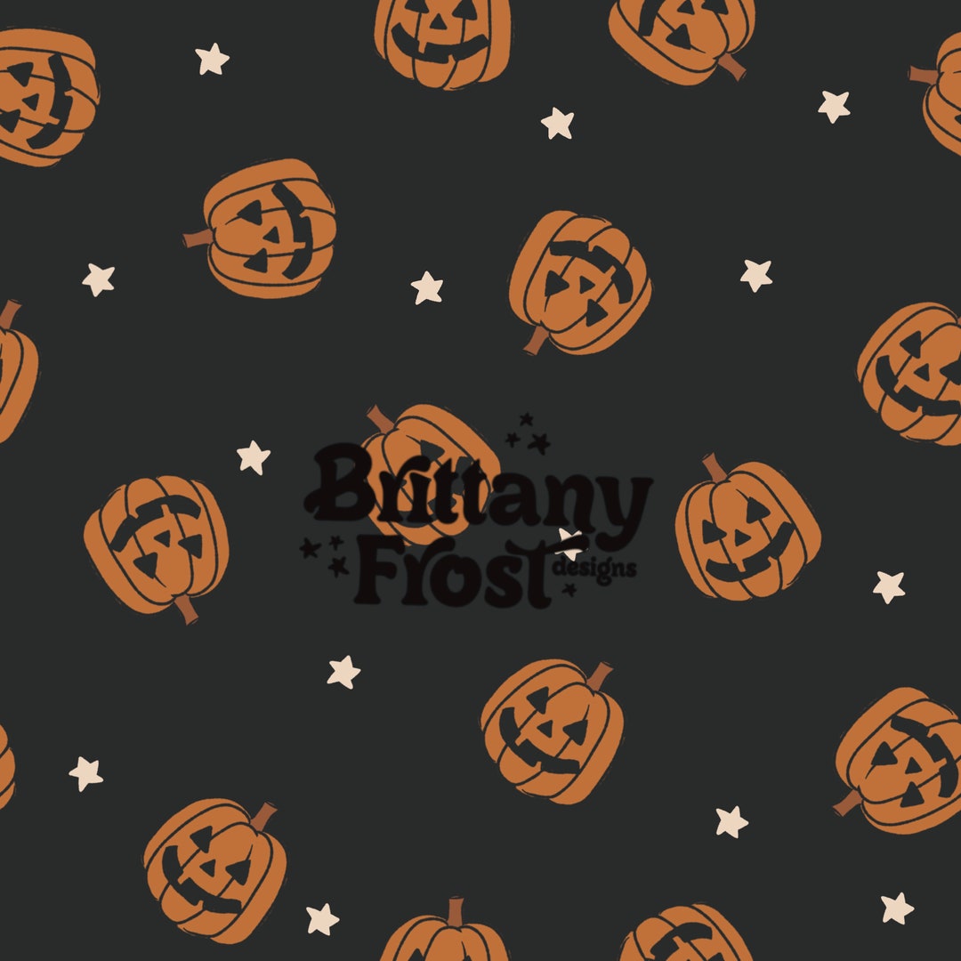 Simple Jack O Lanterns Seamless File, Halloween Surface Pattern - Etsy