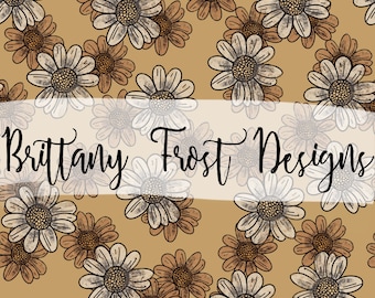 Boho Daisy Seamless File
