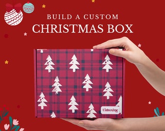 Build A Custom Christmas Gift Box For Her or Him, Holiday Care Package For Women, Secret Santa Gift, Corporate Gift For Employees