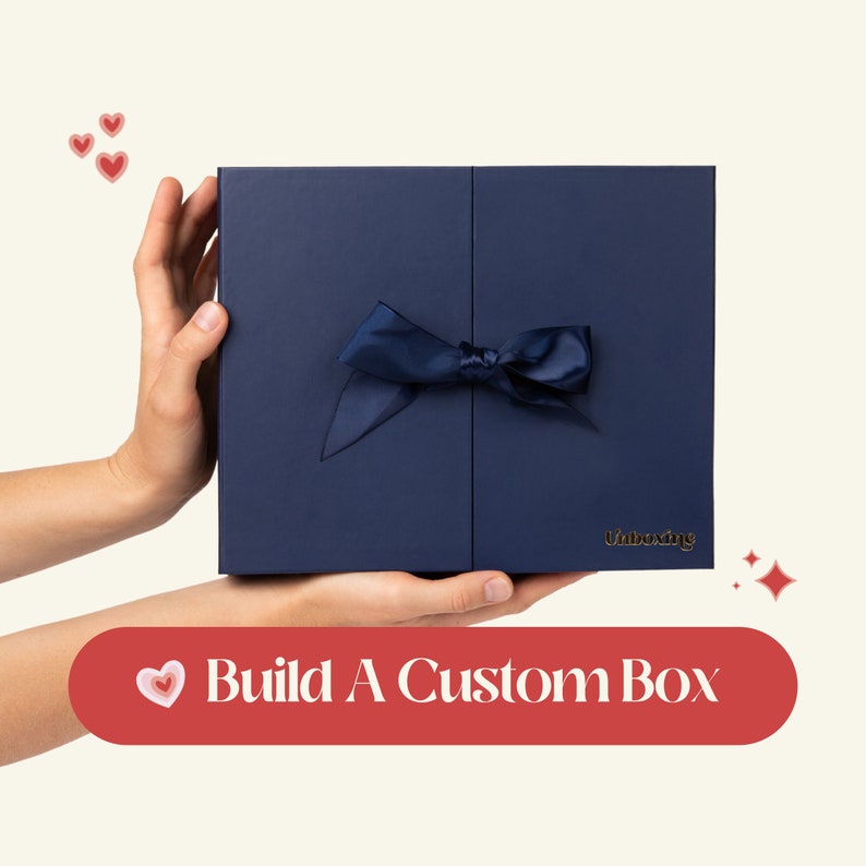 Crea una caja de regalo personalizada para hombres o mujeres, paquete de atención para cumpleaños, mejora, simpatía, autocuidado, pensando en ti, caja de regalo para el día de la madre. imagen 1