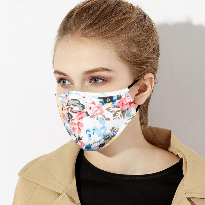 20 Patterns Super Soft Premium Cotton Face Mask For Women Etsy