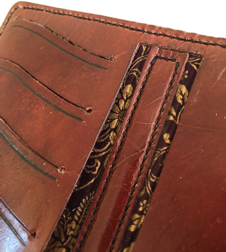 Complete Genuine Cowhide Leather Mahogany Color Etsy